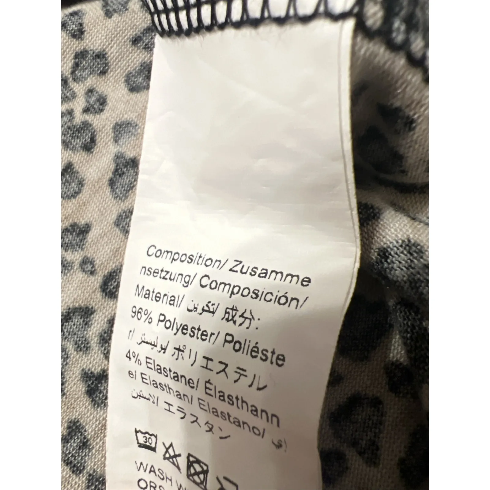 SheIn  Tie Front Cheetah Print Top Women’s 6 - Image 3