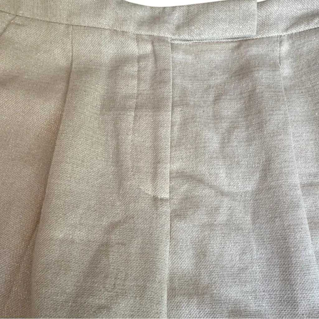 Zara Women's High Waist Cream Shorts XS - Image 6