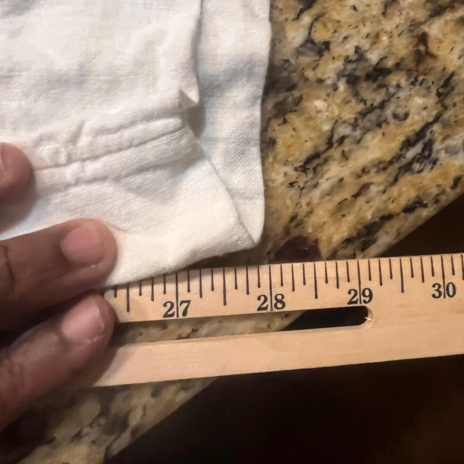 Abercrombie & Fitch Linen Pants S White Wide Leg Summer Beach Linen Blend - Image 5