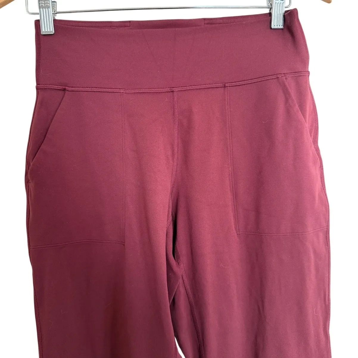Lululemon Burgundy Adapted State High-Rise Jogger Athleisure Pockets Dance Gym-8 - Image 3