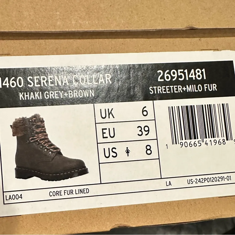 DR MARTENS BROWN SERENA BOOTS 8 - Image 2