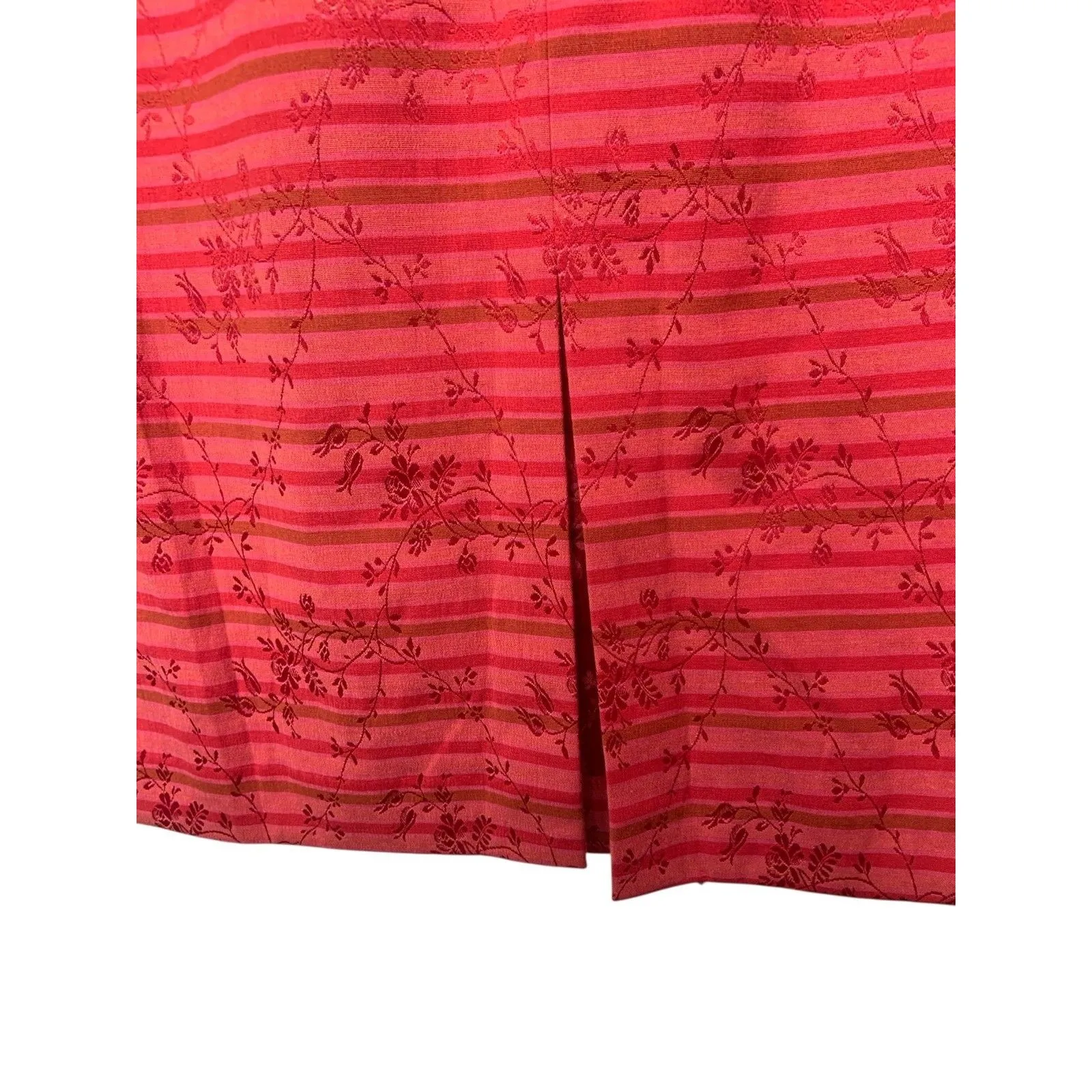 Vintage Maggy London Sheath Dress Floral Embroidered Sleeveless Womens 14 - Image 7