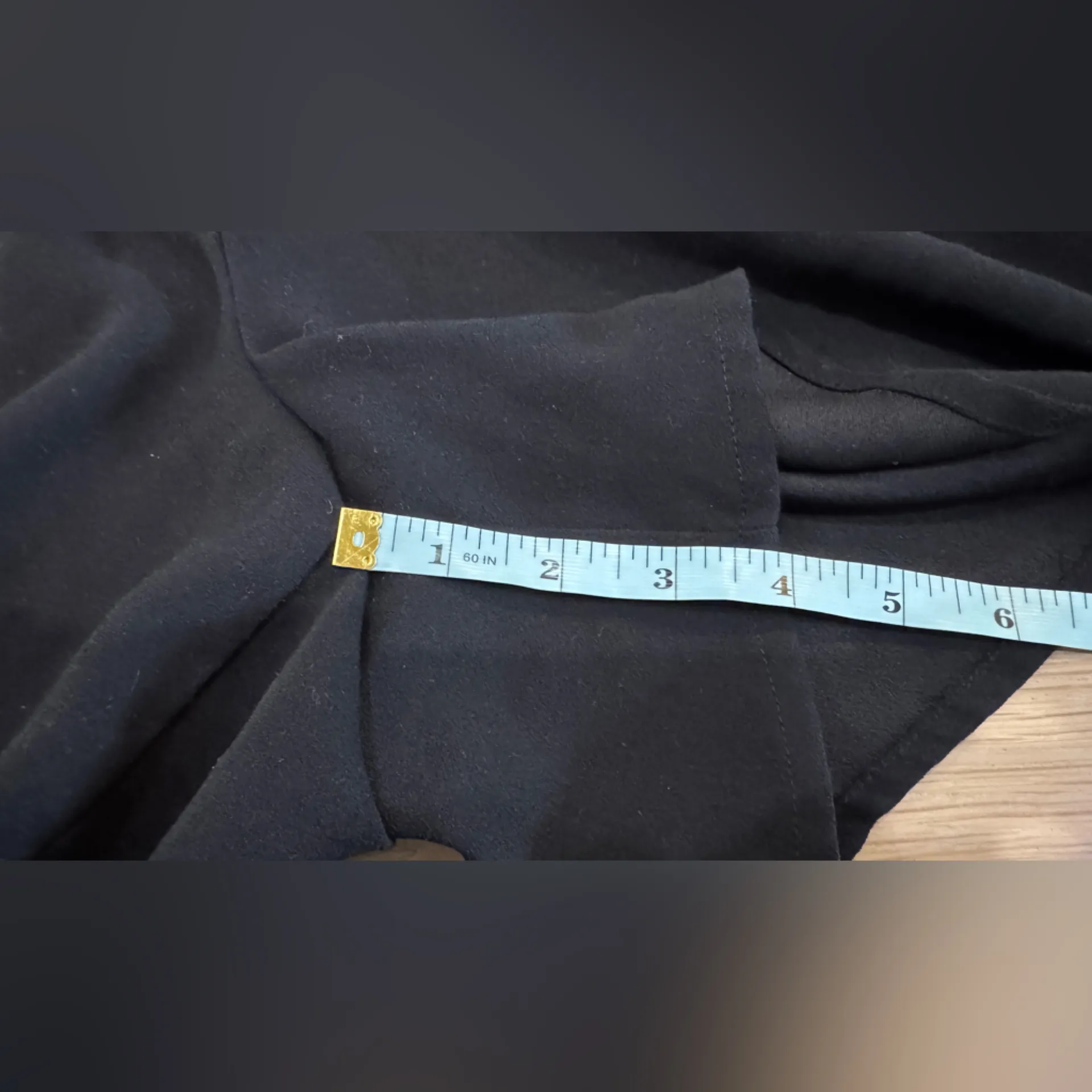 Loft paper bag waist pull on shorts black size large - Image 7