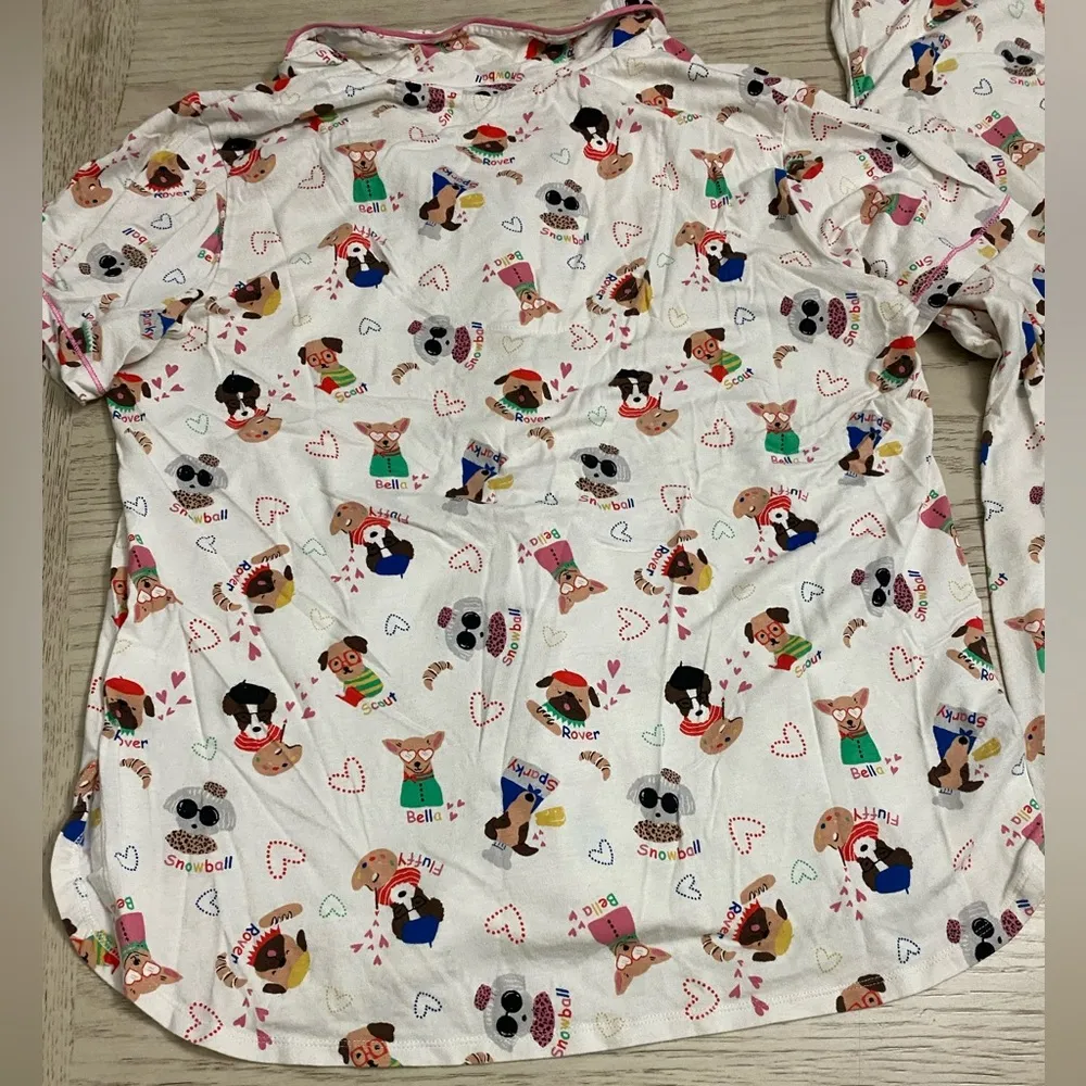 Cuddl Duds Cream Pajama Sets with Playful Design - Image 5