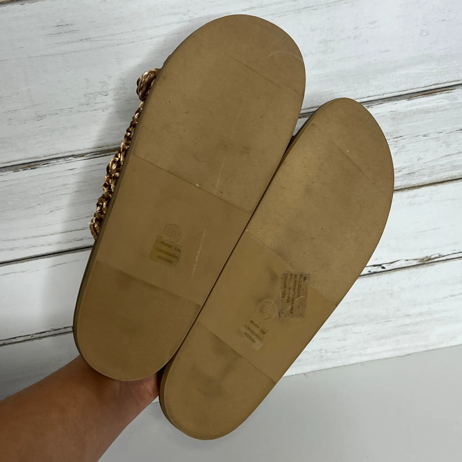 Joie Weaver Slide Sandals Brown Shoe Size 9.5 - Image 7