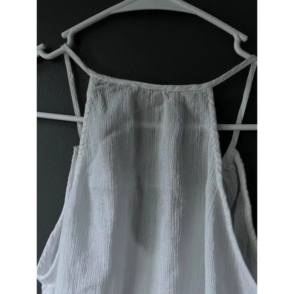 Lucky Brand Women's Boho White Tank Top with Tassels - Size S - Image 6