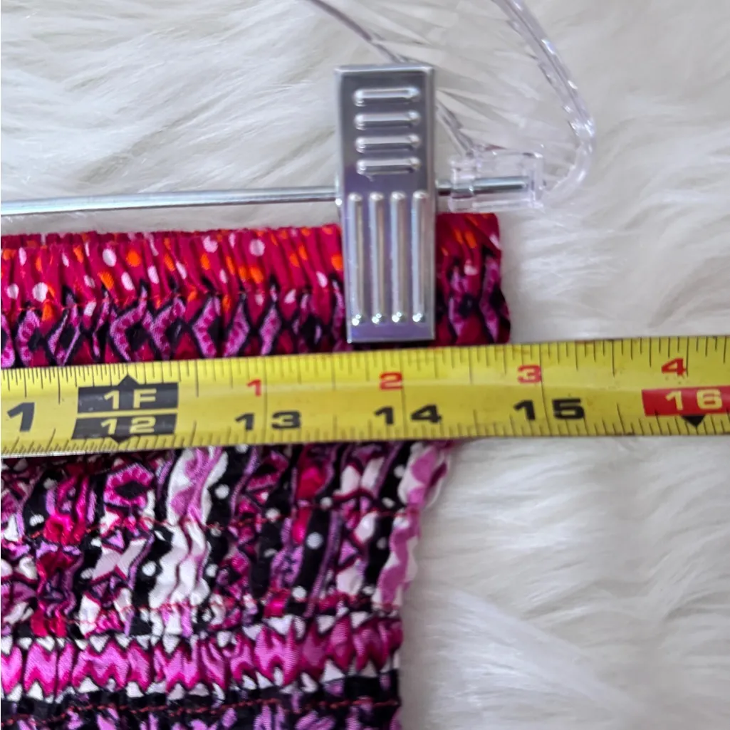 Vibrant Pink and Red Wide Leg Jumpsuit with Flowing Design‎ Size M - Image 8