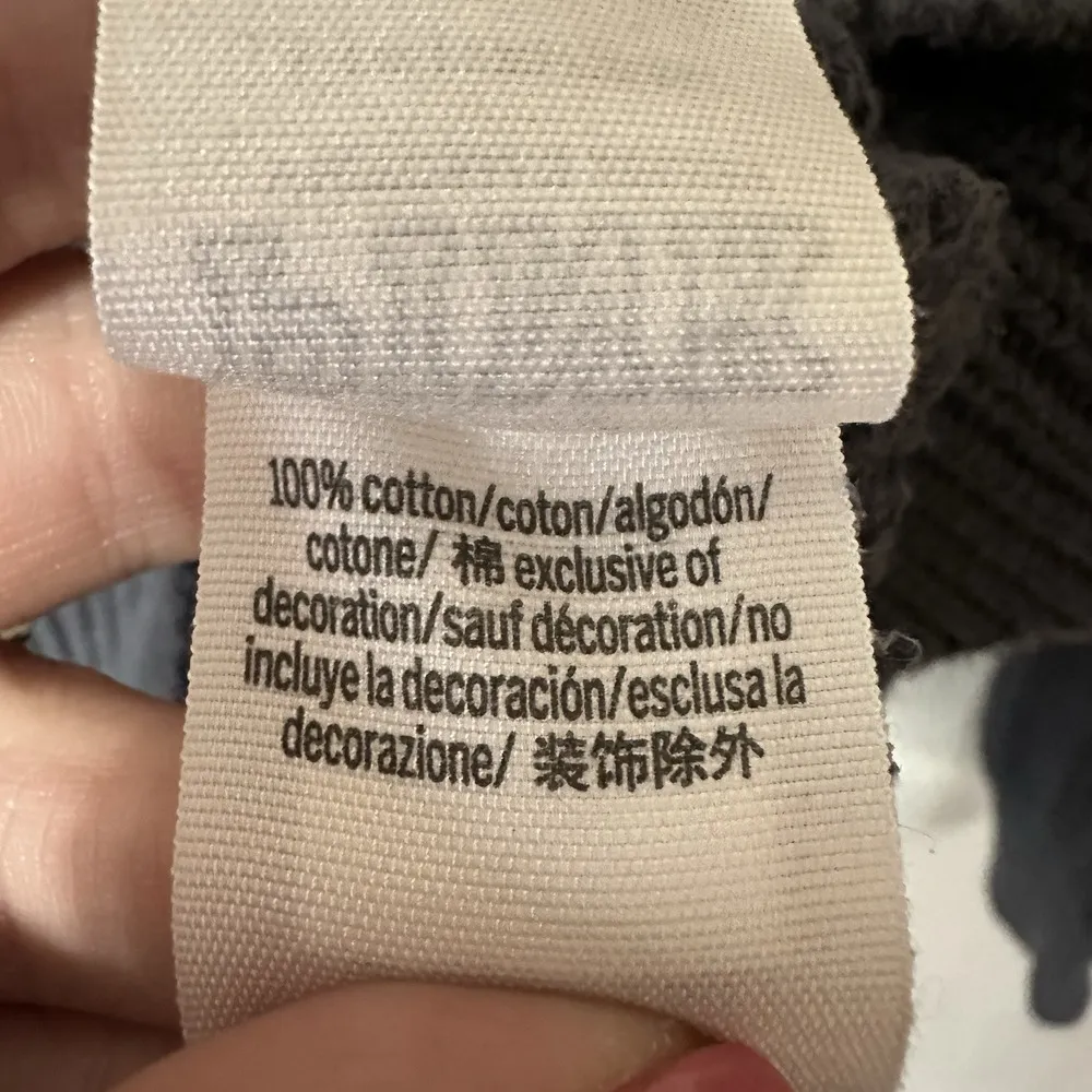 Victorias Secret PINK Forenza Cable Knit V-Neck Pullover Sweater Gray Size Large - Image 5