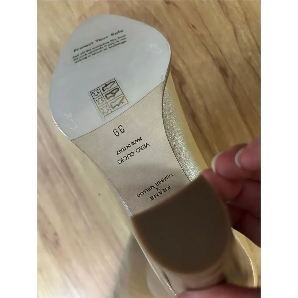 FRAME X Tamara Mellon Boots brown/tan high knee soft leather New no box size 8.5 - Image 4