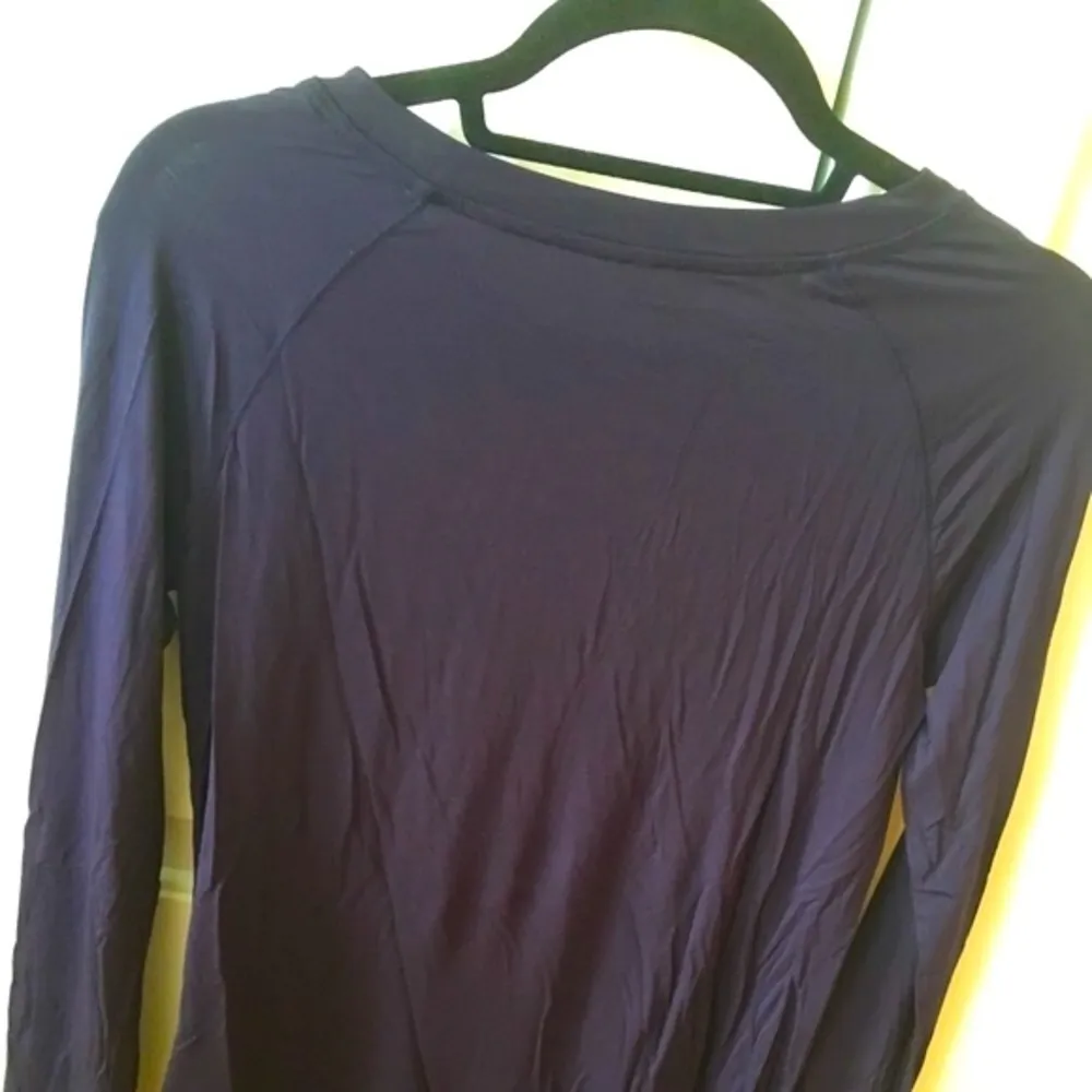 GAP Body Long Sleeve, Soft, Modal Tee, Navy Blue, Size XS - Image 11