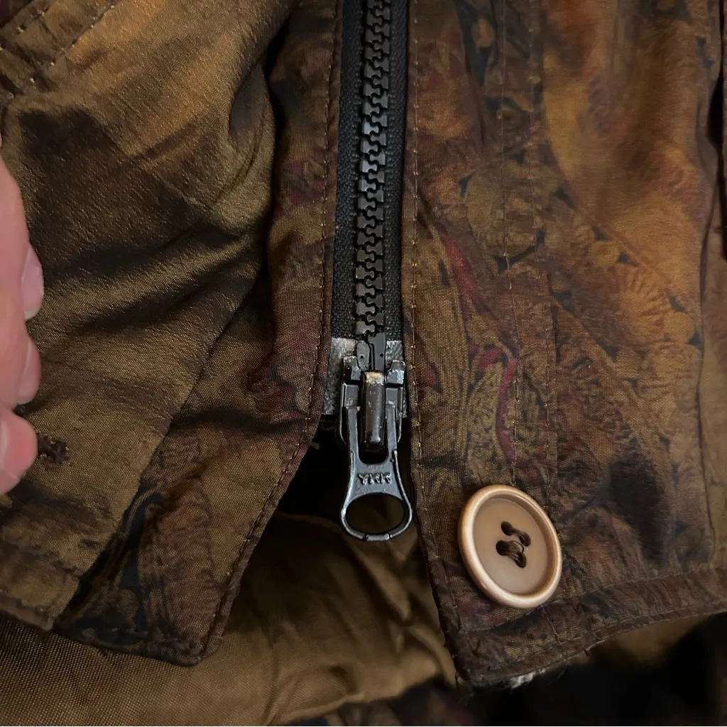 Forecaster of Boston Patchwork Style Jacket Size Large Brown - Image 9