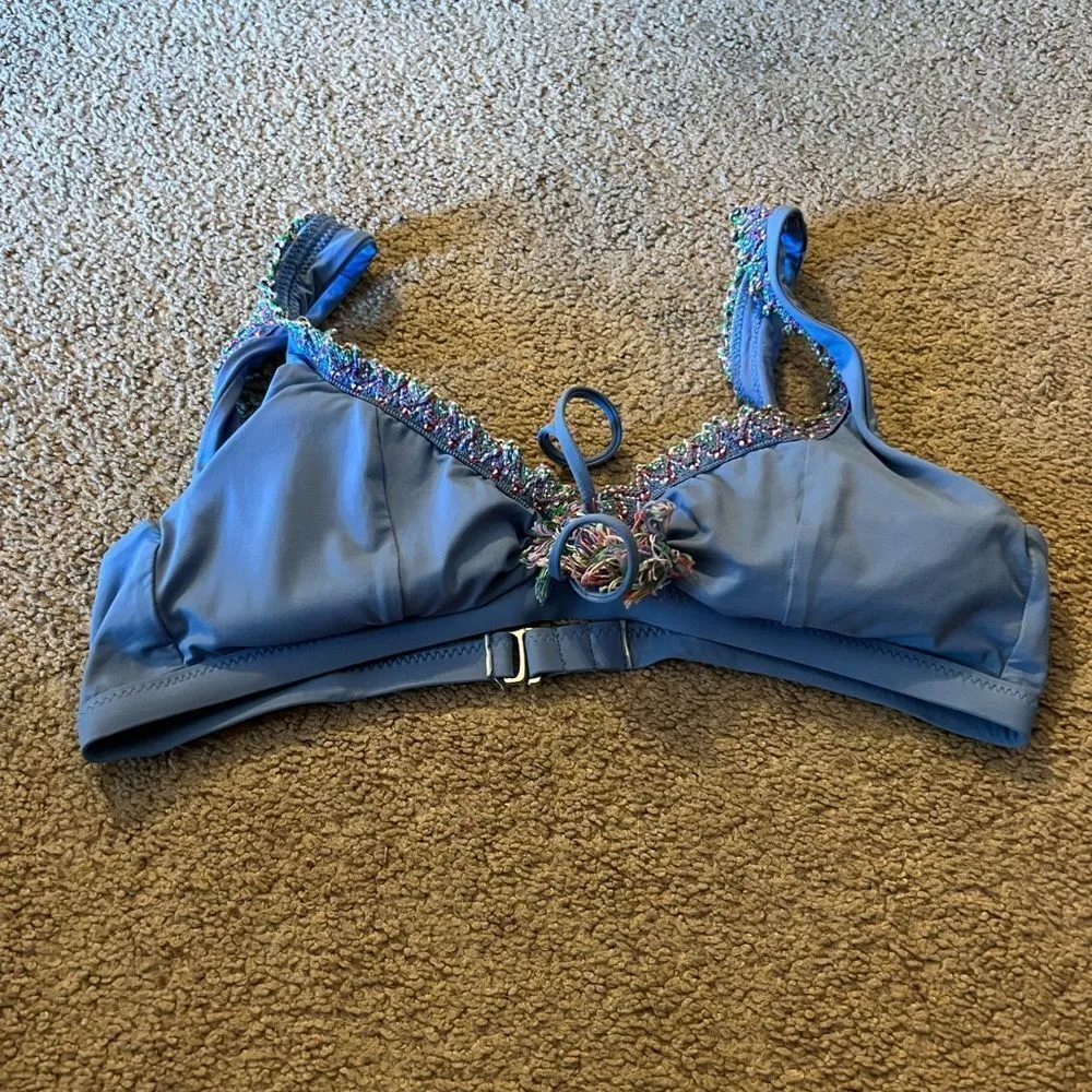Becca  blue swim top M - Image 6