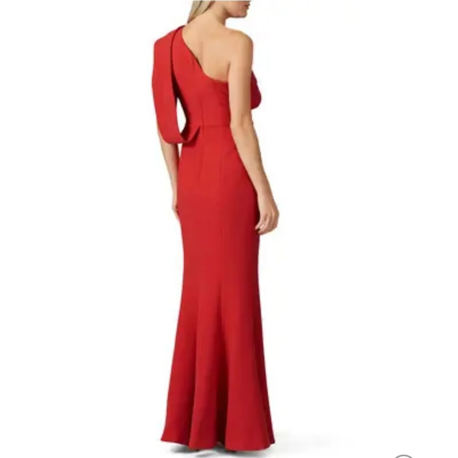 C/MEO Collective Red Fragment one shoulder gown medium - Image 6