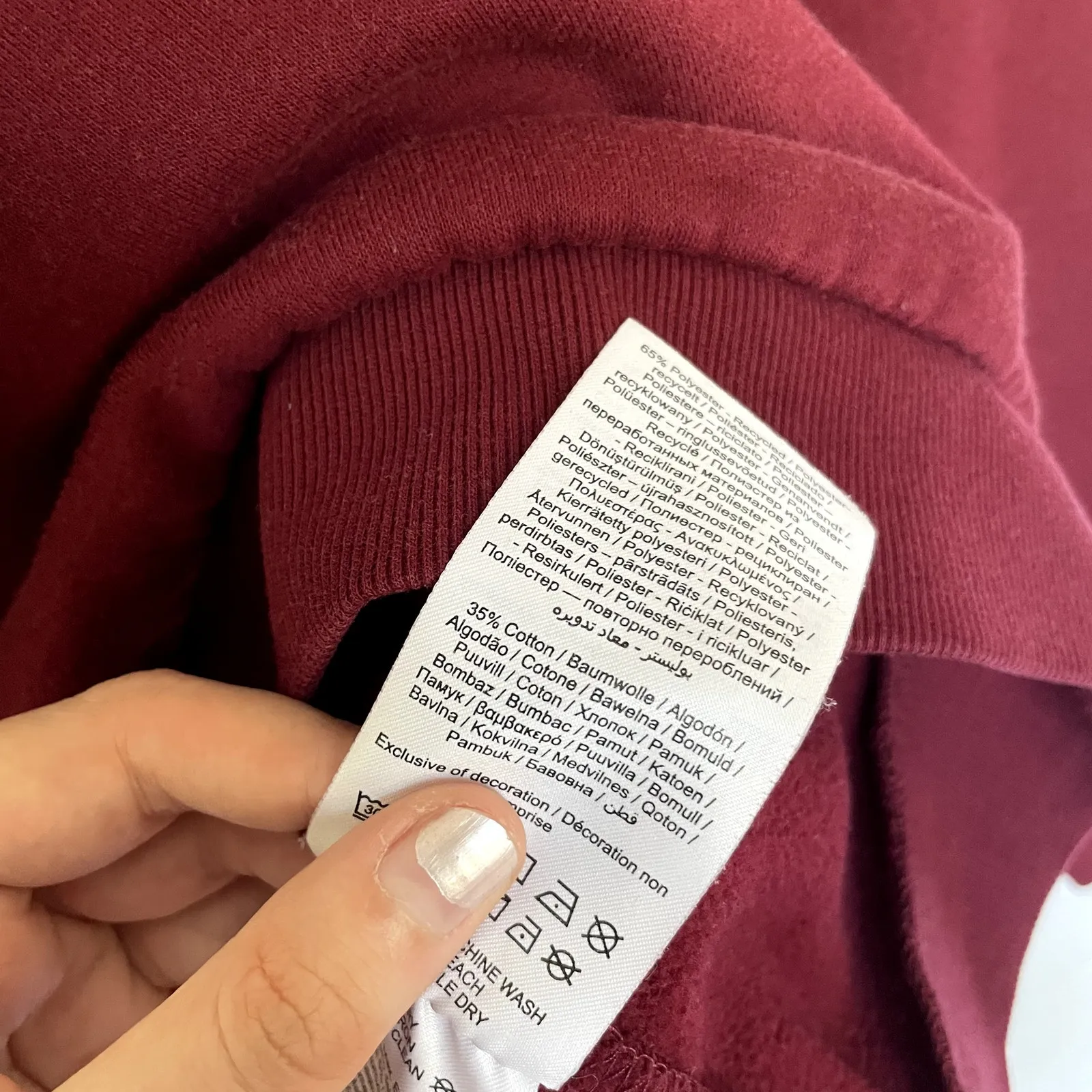 Vero Moda red quarter zip women's size medium pullover sweater fall top casual - Image 6