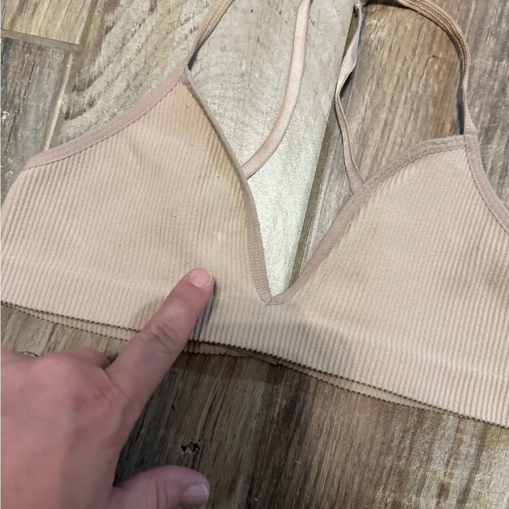 Urban Outfitters Out From Under Seamless Ribbed Triangle Bralette - Image 2
