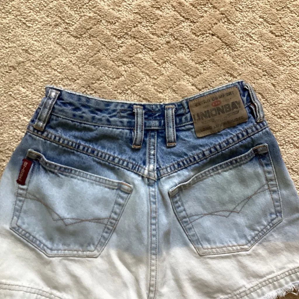 VINTAGE UNION BAY OMBRÉ’ LADIES SHORTS RETRO 90’s HIPPIE LOVE ☮️ JR. SIZE 3 - Image 4