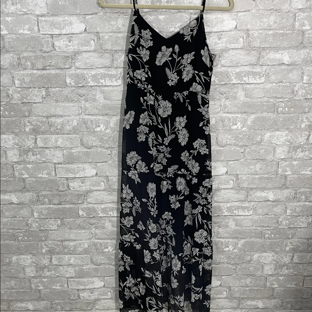 J. Crew Mercantile Black & White Maxi Dress in Daisy Floral - Image 3
