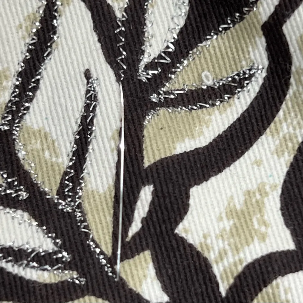 Units nwt xl embroidery beaded floral artsy button down light blazer jacket top - Image 14