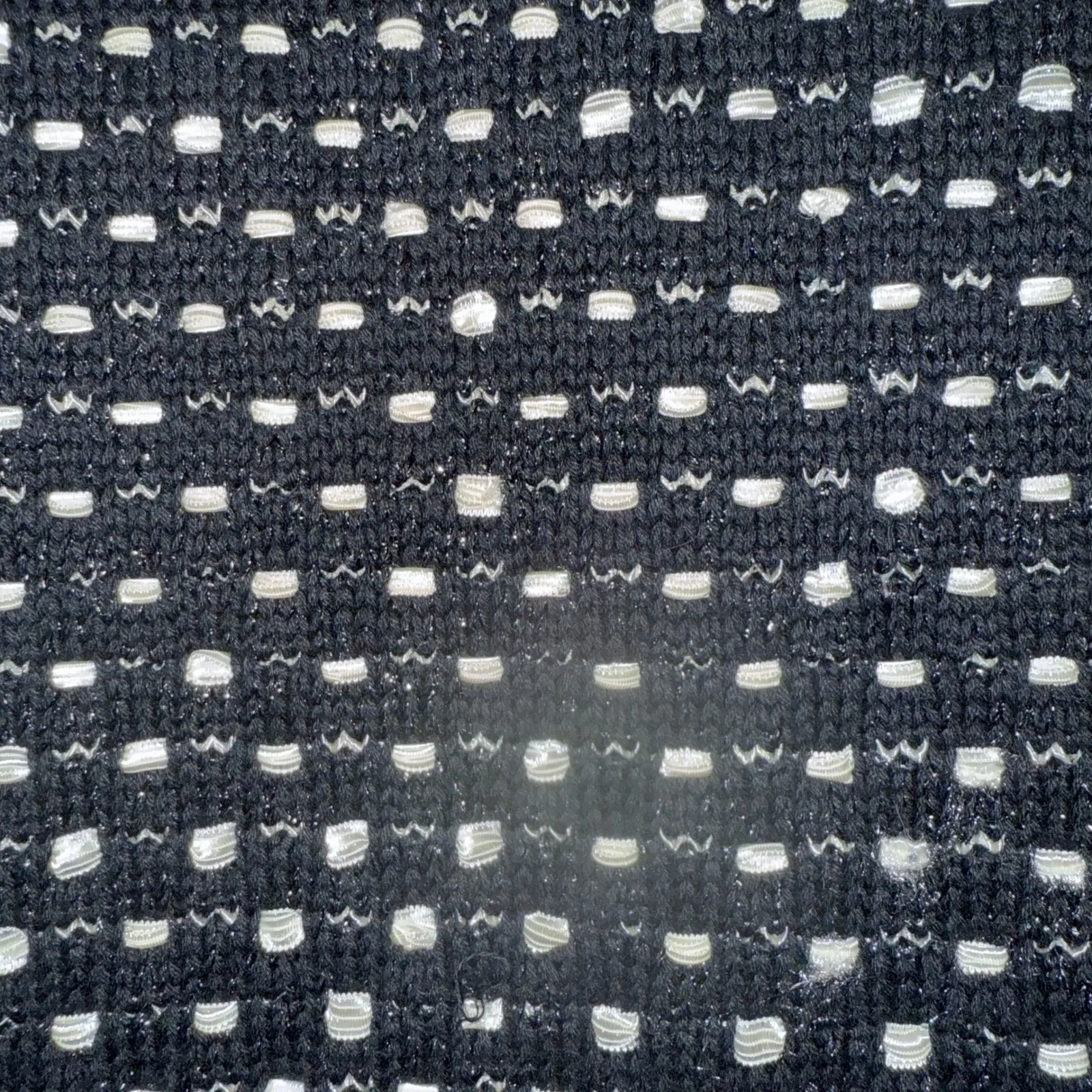 WHITE HOUSE BLACK MARKET Black White Textured Chain Detail‎ Sweater Jacket XS - Image 7