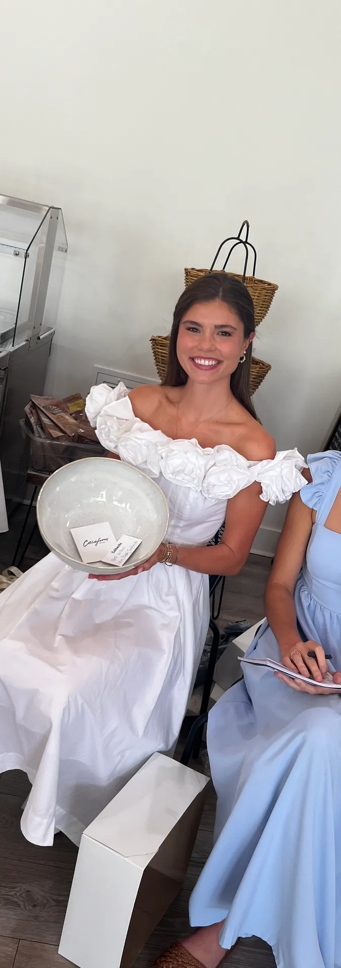 MAUVE BY ANTHROPOLOGY WHITE DRESS - Image 7