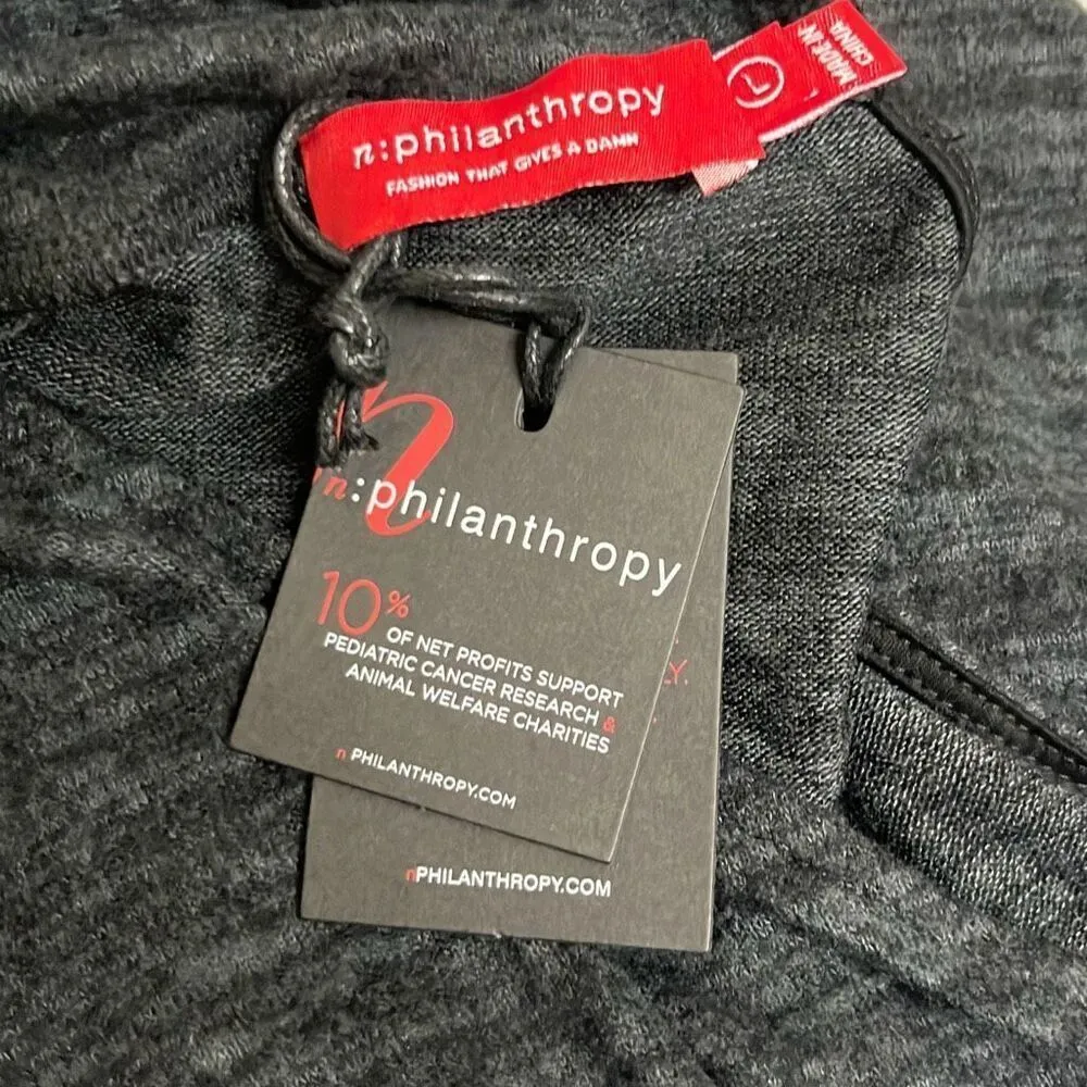 Revolve n:philanthropy Electra Mini Dress Charcoal One Shoulder Bodycon NWT Lg - Image 10