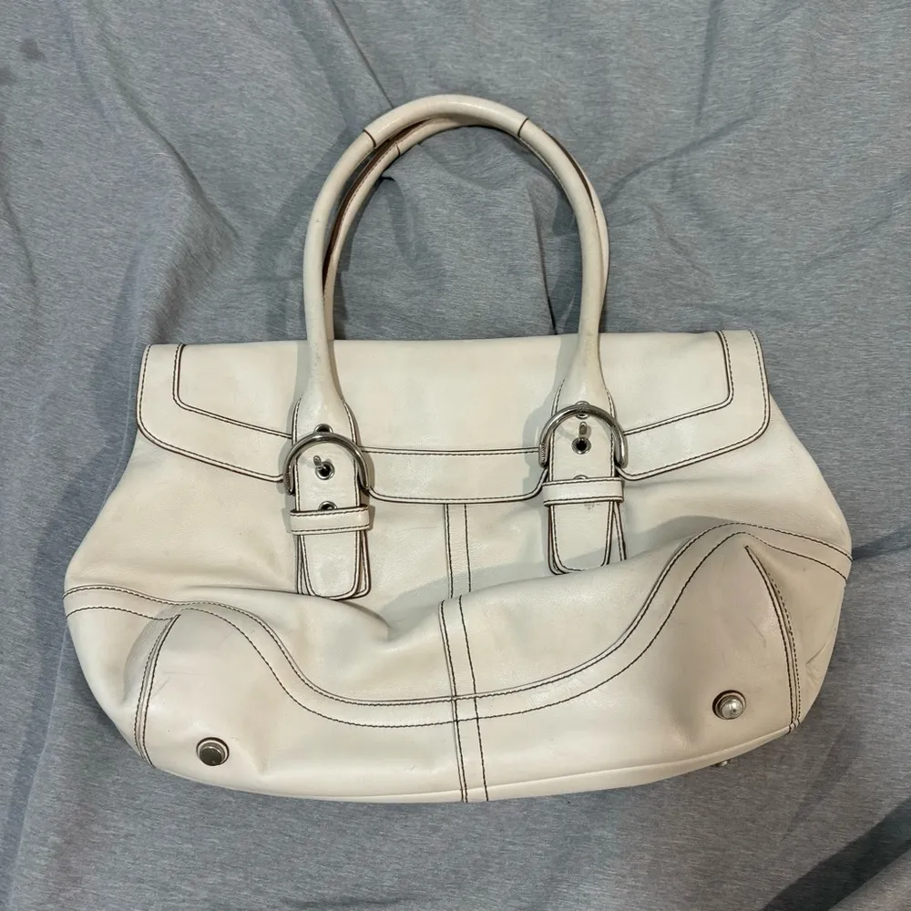Vintage Coach Legacy Hampton Leather Satchel - 2005 - Image 4