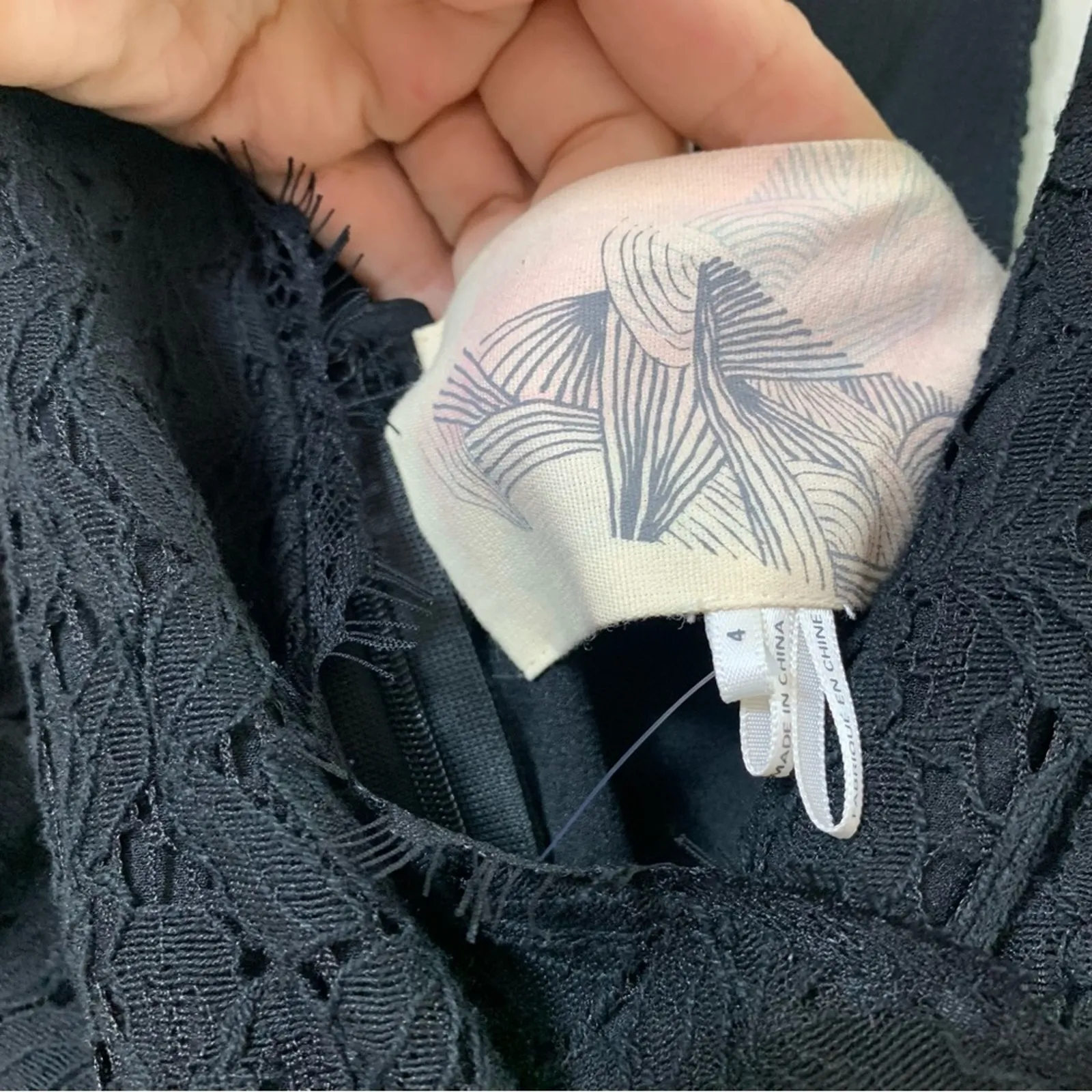 Kimichi Blue Lace Scallop Sleeveless Black Dress - Image 6