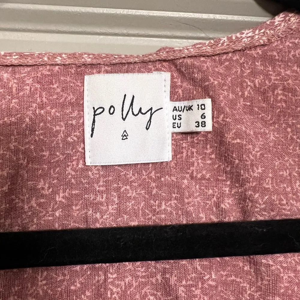 Princess Polly Pink Floral Wrap/Tie Jazzly Top - Image 3