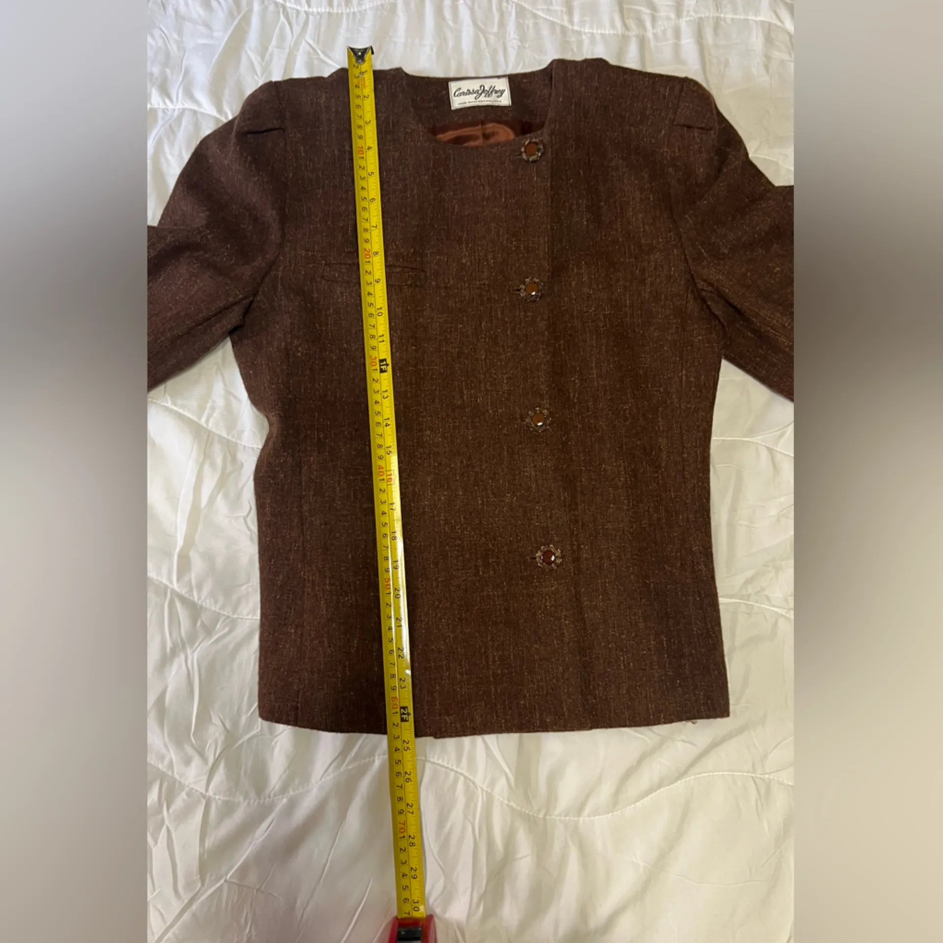 Vintage Wool Brown Two - Image 2