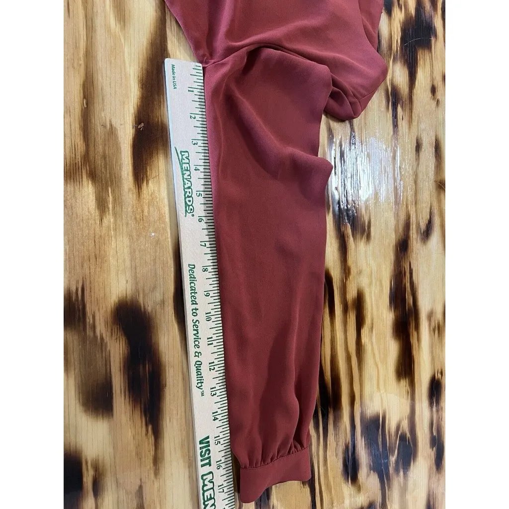 Pleione‎ Blouse Women Size XS Orange Office Work Career Academia Anthropologie - Image 5