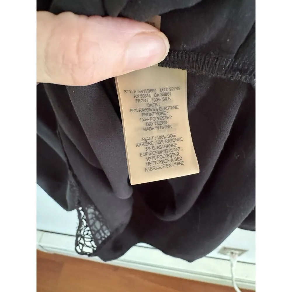Elie Tahari Black Silk Pullover Sleeveless Shift Dress Size 12 Minimalist - Image 6