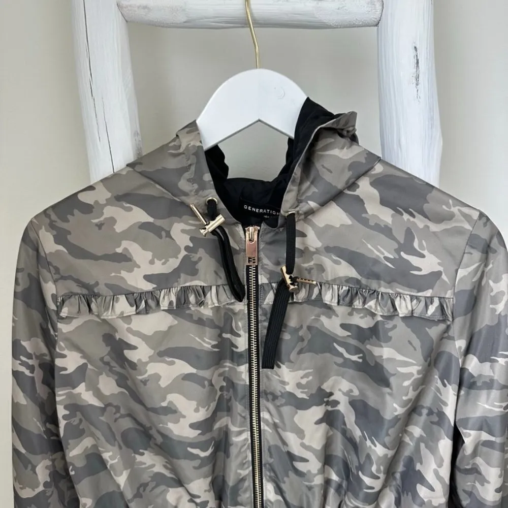 Generation Love Barron Camo Windbreaker Jacket Sz M - Image 4
