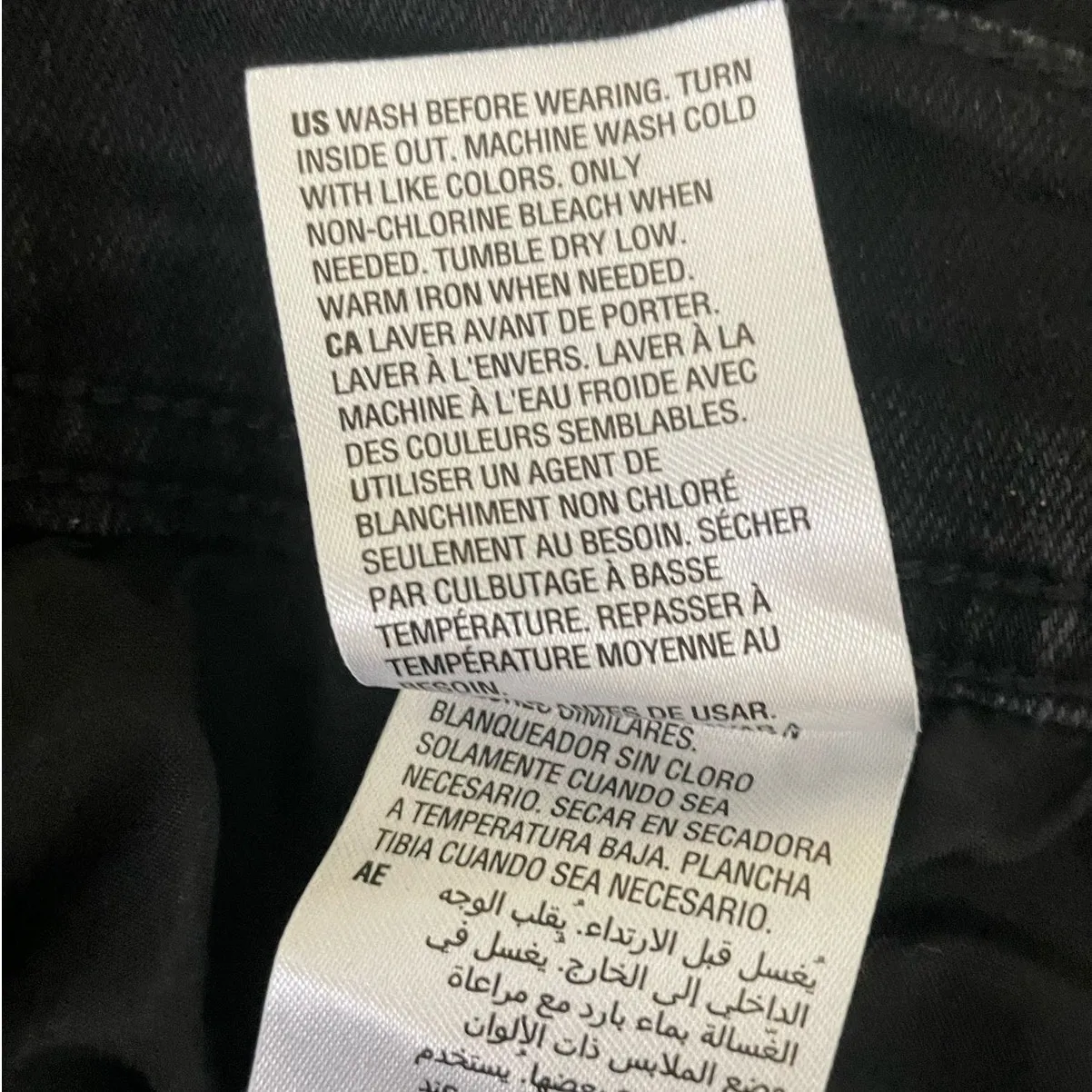 Style & Co Women Shorts 20W Black Cuff Cotton Blend‎ Dark Wash Streetwear Denim - Image 10