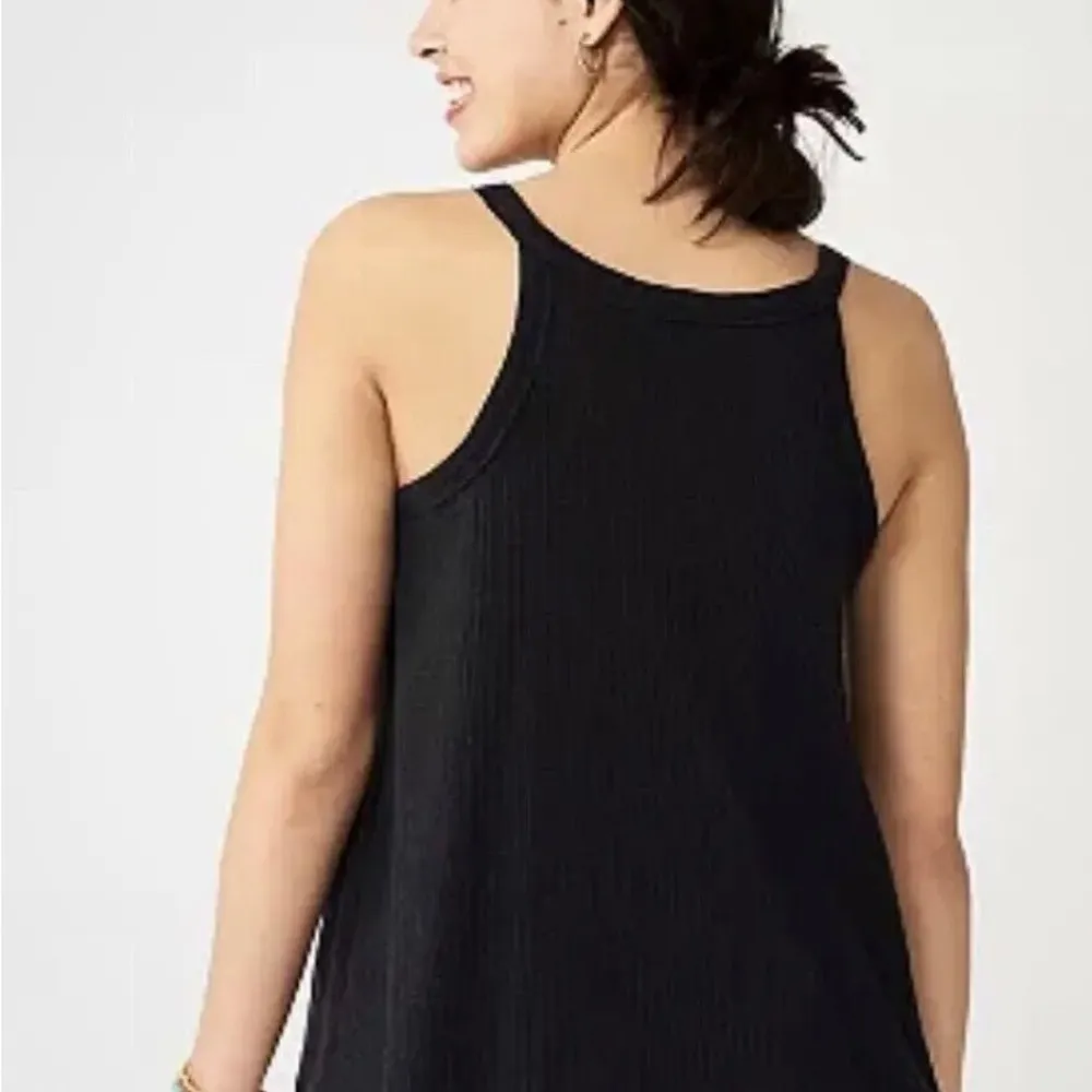 SO Relaxed Tank Top Size Small Juniors Lilac Buttoned Down Ribbed Look New - Image 4