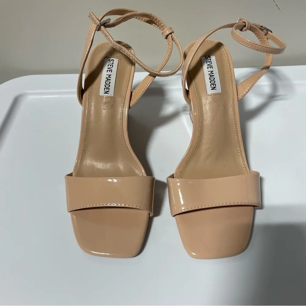 Steve Madden Square Toe Strapy Wedge Size 9 - Image 6