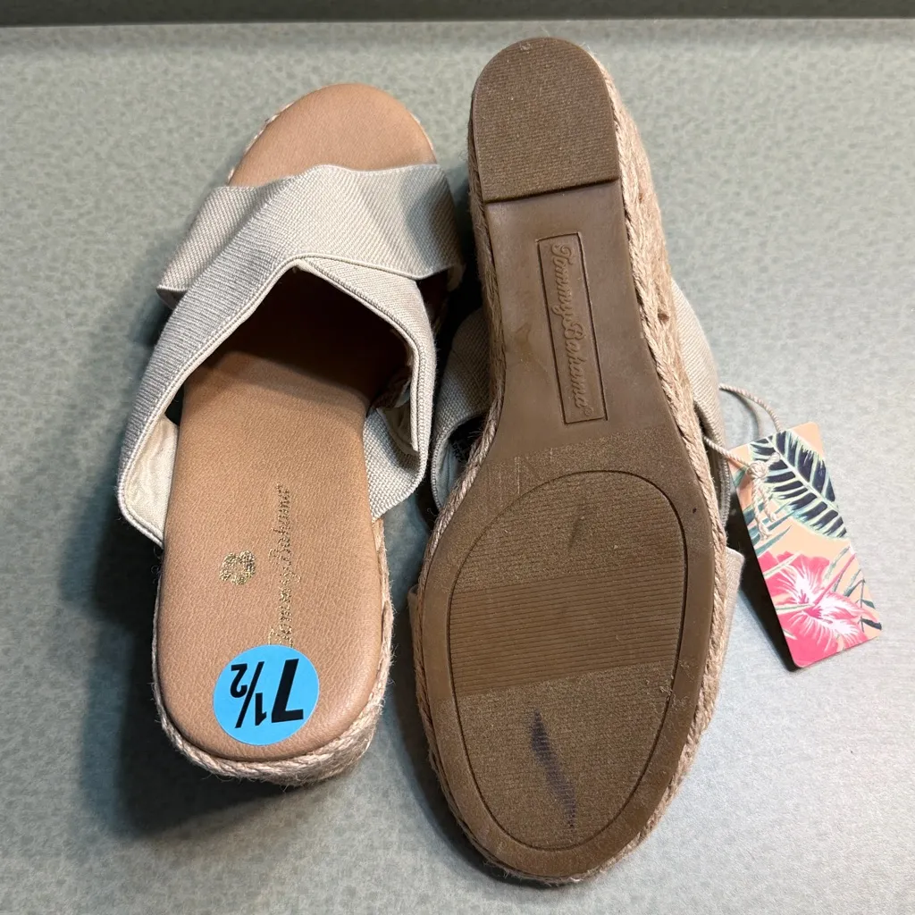 Tommy Bahama Women's Cream and Tan Espadrilles - Image 5