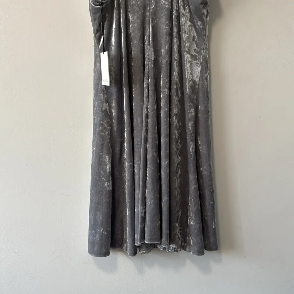 Calvin Klein crushed velvet silver Mini Dress in Size 8 NWT - Image 10