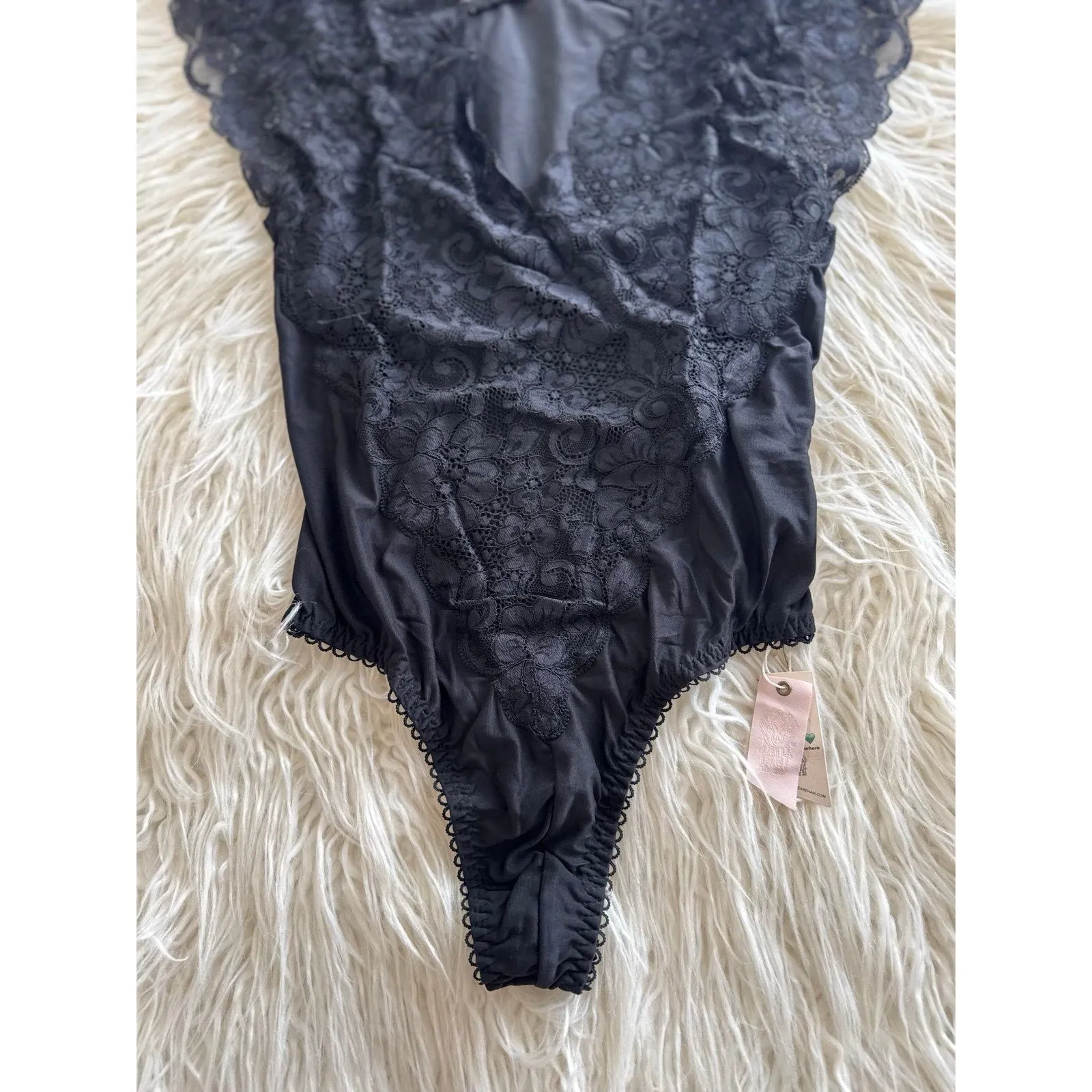 We Are HAH x Free People Lady Like Bodysuit Black Size XS - Image 8