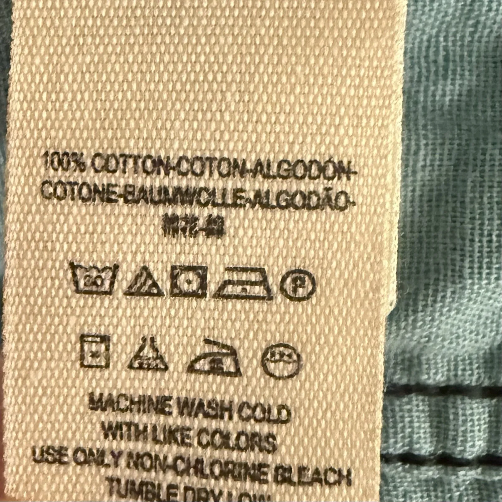 Free People Military Jacket Womens XS Gray Blue Double Cloth‎ Utility Coat - Image 5