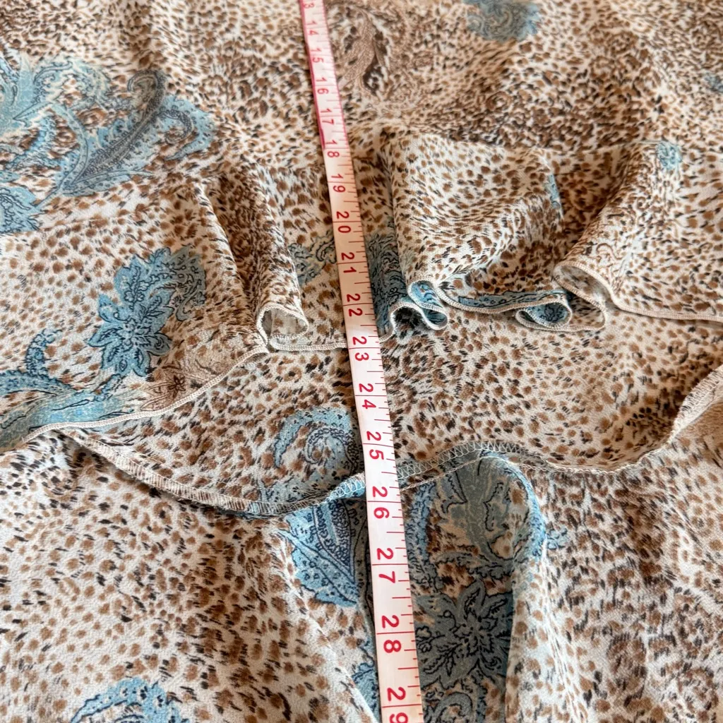 A. Byer Blue and Brown High Low Skirt - Image 8