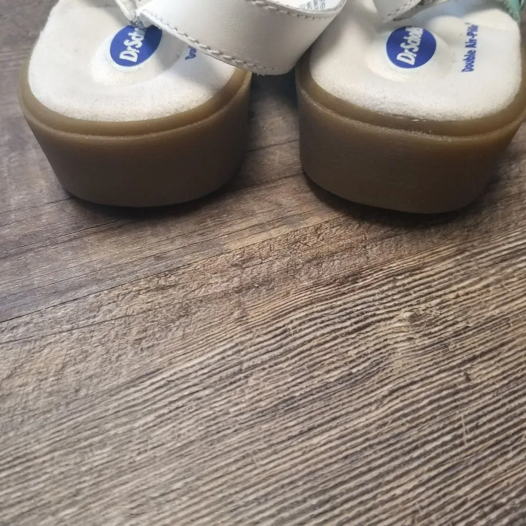 Dr Scholls Vtg Womens Huarache White Leather Aztec Santa Fe Strappy Sandal 11W Size 11 - Image 12