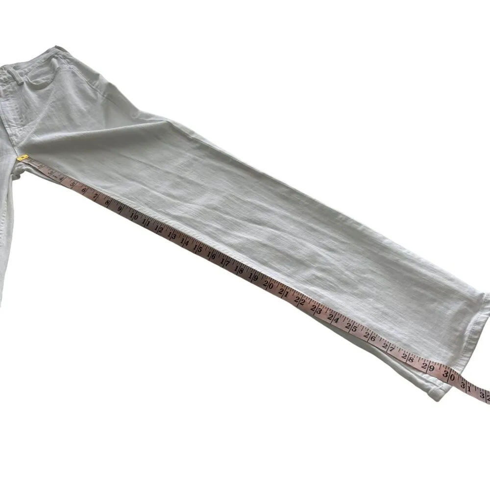 NWOT‎ MOTHER High Waisted Rider Skimp Jeans Women's Size 25 White Cotton Blend - Image 16