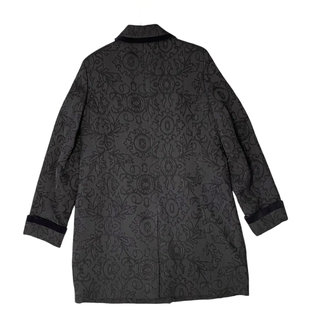 VINTAGE STYLE & CO. Jacquard Mid-Length Coat - Image 3