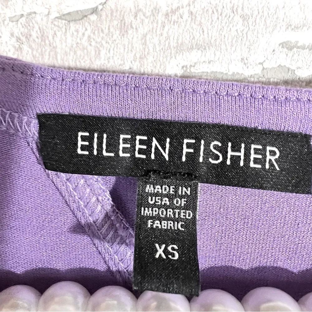 Eileen Fisher Wide Neck K/L Oval Sleeveless Dress in Mulberry Size XS - Image 7