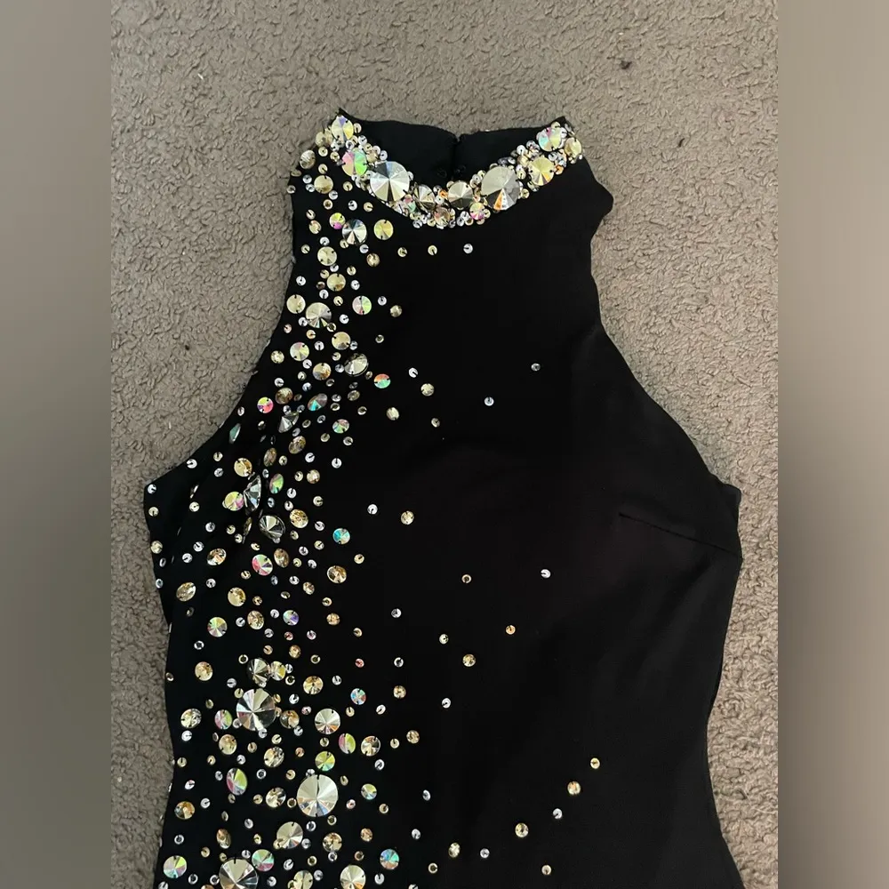 Mari Lee Crystal Rhinestone Bodycon Homecoming Dress - Image 4