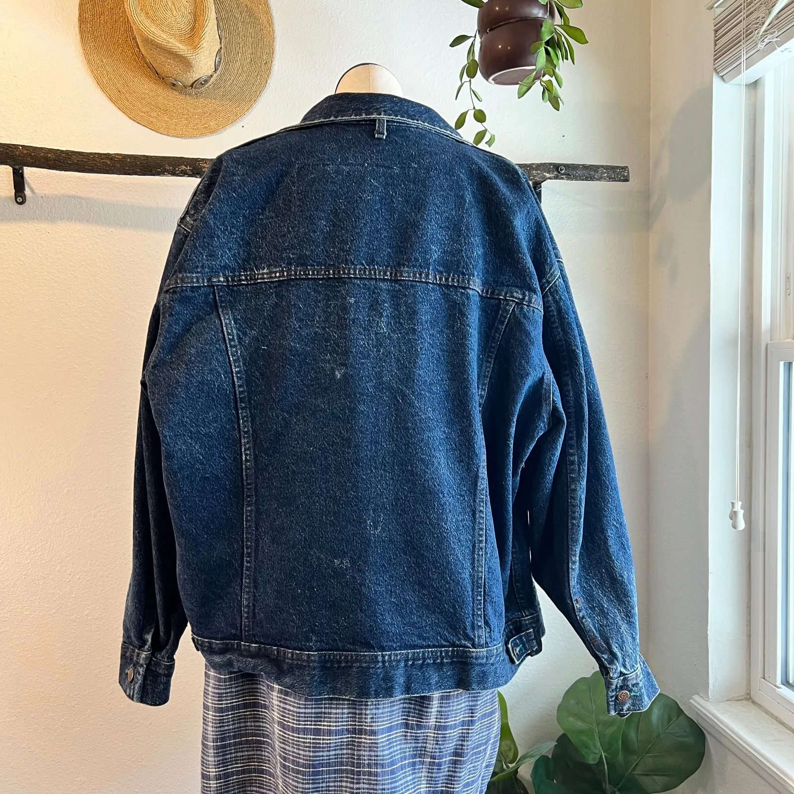 Lee Riders VIntage 1990s 100% Cotton USA Made Jean Denim Jacket Size Large - Image 6