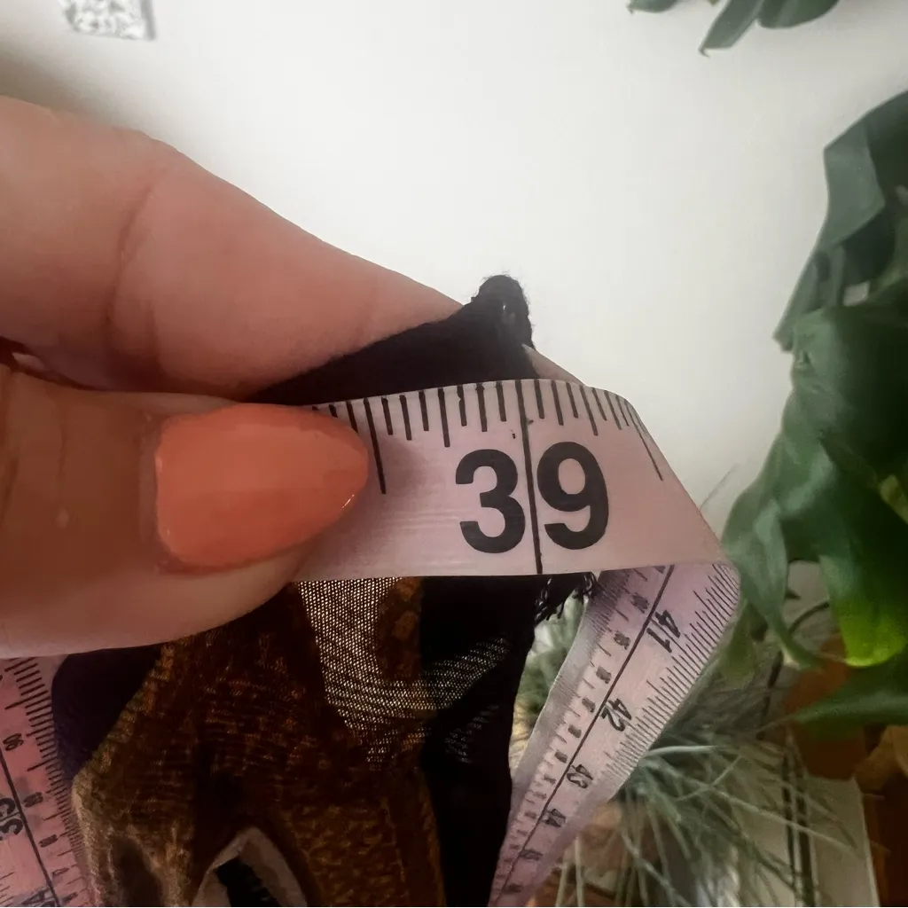 J.JILL boho eclectic scarf dkfig print with‎ tassels new with tags - Image 5