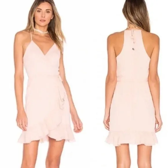 NWT Lovers and Friends x REVOLVE Gigi Wrap Dress in Blush Women’s Size Medium - Image 15