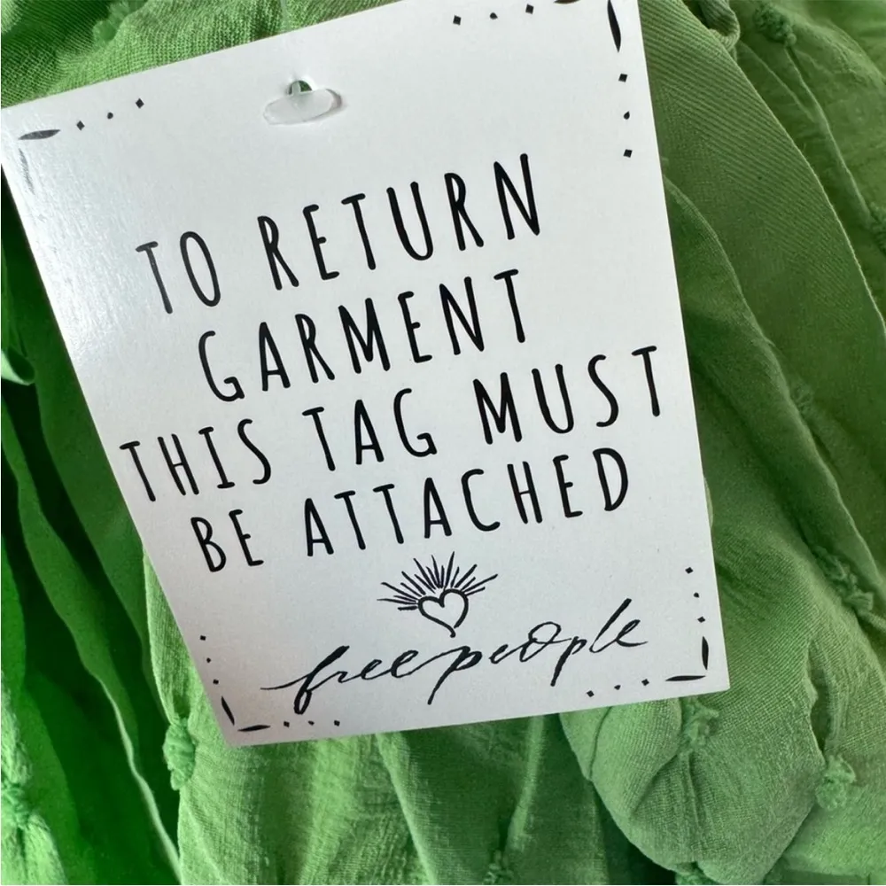 NWT Free People Primmy midi dress greengage Medium - Image 8