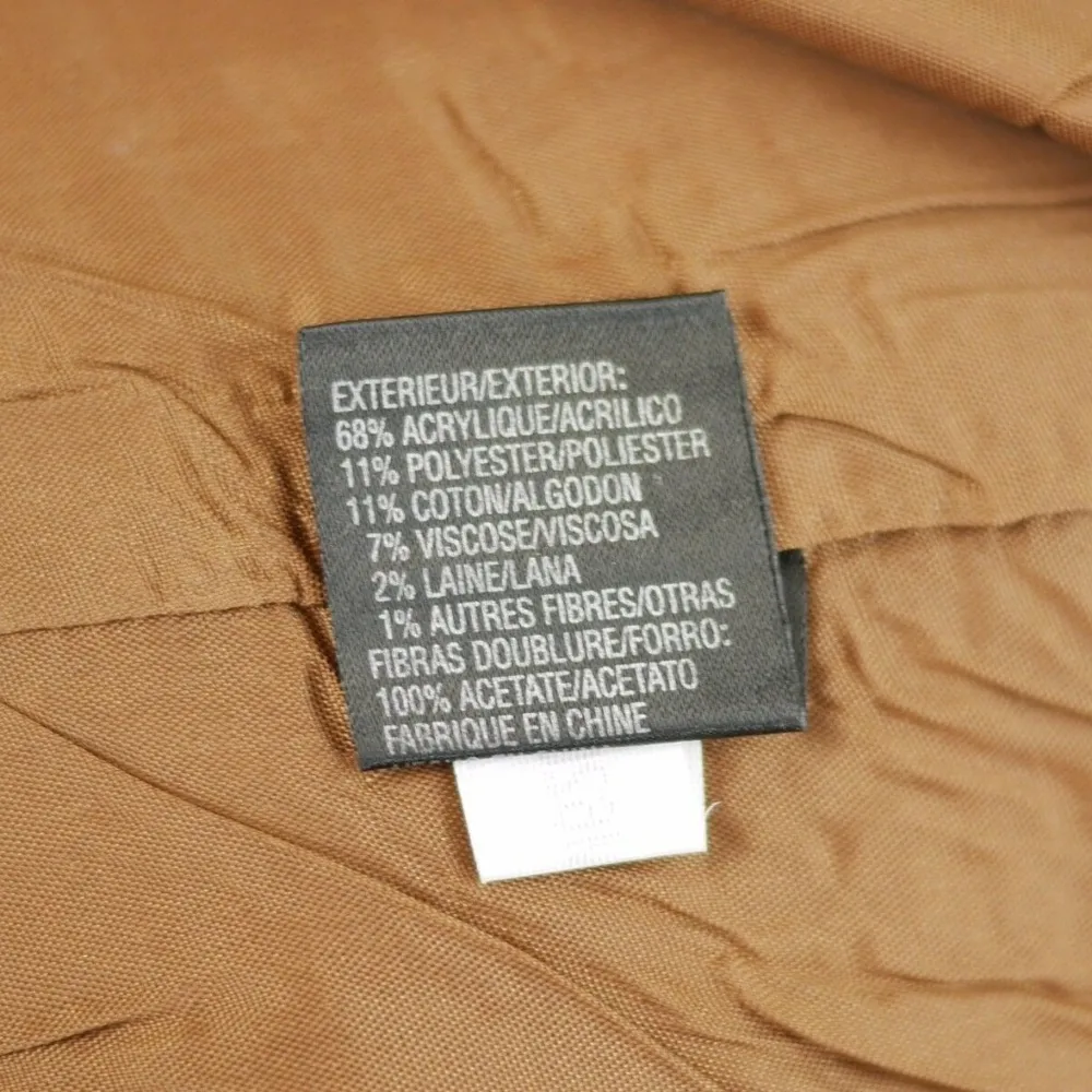 TAHARI ASL BROWN TWEED CHUNKY KNIT BLAZER JACKET - Image 7